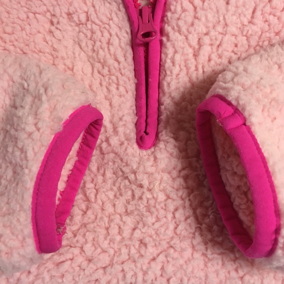 Crown & Ivy Half Zip Pink Sherpa Pullover size S - Picture 7 of 14